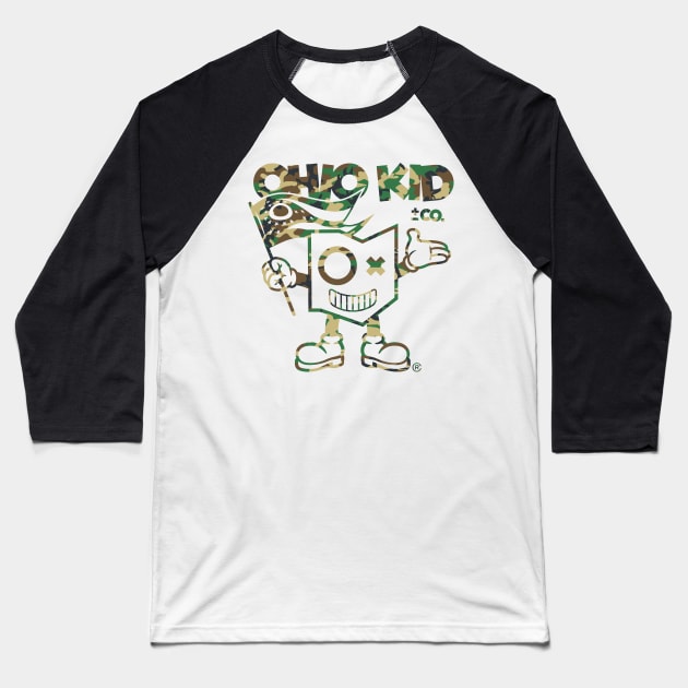 Ohio Kid and Co. Camo Baseball T-Shirt by ohiokidandco